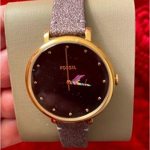 New Fossil Unicorn Lady’s Watch with Purple Strap